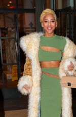 MEAGAN GOOD Goes Blonde Out in New York 01/25/2023