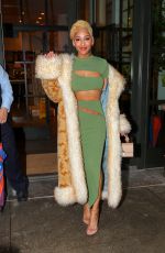 MEAGAN GOOD Goes Blonde Out in New York 01/25/2023