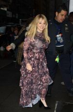 MELISSA RAUCH Leaves NBC Studios in New York 01/13/2023