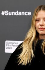 MIA GOTH at Infinity Pool Premiere at 2023 Sundance Film Festival 01/21/2023