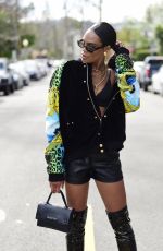 MICHELLE YOUNG at a  Versace Photoshoot in Los Angeles 01/09/2023