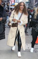 MICKEY GUYTON Arrives at Good Morning America in New York 01/20/2023