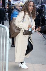MICKEY GUYTON Arrives at Good Morning America in New York 01/20/2023