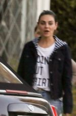 MILA KUNIS and Ashton Kutcher Out in Los Angeles 01/27/2023