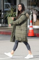 MILA KUNIS Out with a Friend at Beverly Glen Deli in Bel Air 01/12/2023