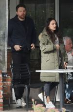 MILA KUNIS Out with a Friend at Beverly Glen Deli in Bel Air 01/12/2023