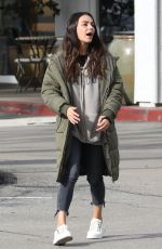 MILA KUNIS Out with a Friend at Beverly Glen Deli in Bel Air 01/12/2023