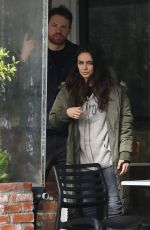 MILA KUNIS Out with a Friend at Beverly Glen Deli in Bel Air 01/12/2023