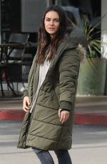 MILA KUNIS Out with a Friend at Beverly Glen Deli in Bel Air 01/12/2023