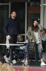 MILA KUNIS Out with a Friend at Beverly Glen Deli in Bel Air 01/12/2023