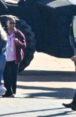 MILLIE BOBBY BROWN on the Set of Electric State in Atlanta 01/10/2023