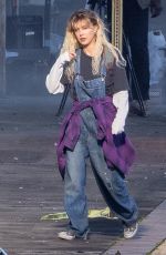 MILLIE BOBBY BROWN on the Set of The Electric State in Atlanta 01/19/2023