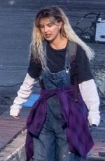 MILLIE BOBBY BROWN on the Set of The Electric State in Atlanta 01/19/2023