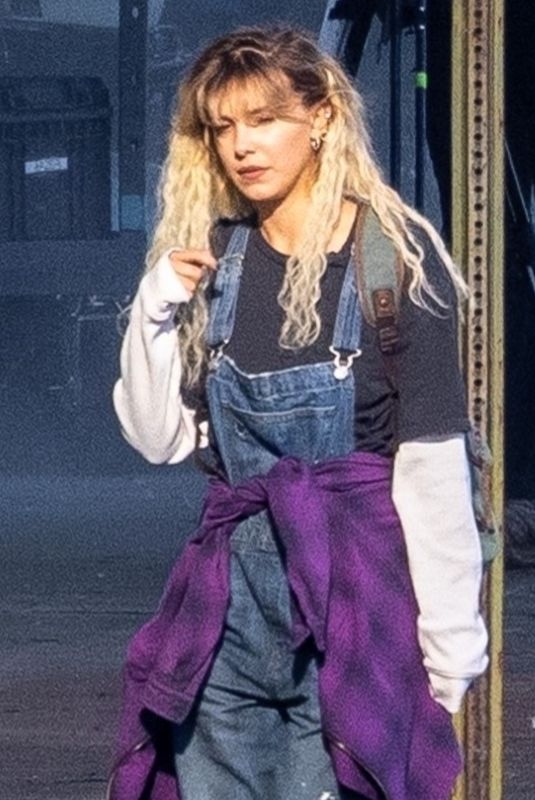 MILLIE BOBBY BROWN on the Set of The Electric State in Atlanta 01/19/2023