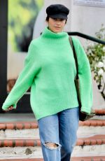 MINKA KELLY in Ripped Denim Leaves a Dry Cleaner in West Hollywood 01/04/2023