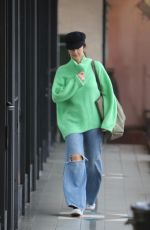 MINKA KELLY in Ripped Denim Leaves a Dry Cleaner in West Hollywood 01/04/2023