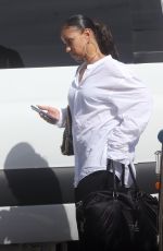 MYA Arrives at Airport in Perth 01/18/2023