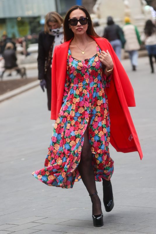 MYLEENE KLASS Arrives at Smooth Radio Studios in London 01/28/2023