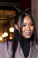 NAOMI CAMPBELL Leaves hotel La Reserve at Paris Fashion Week 01/21/2023