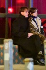 NATALIA DYER and Charlie Heaton on a date night in New York 01/11/2023