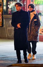 NATALIA DYER and Charlie Heaton on a date night in New York 01/11/2023
