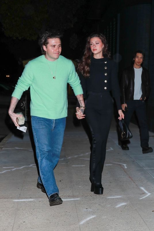 NICOLA PELTZ and Brooklyn Beckham Arrives at a Party in Hollywood 01/26/2023