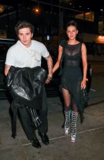 NICOLA PELTZ and Brooklyn Beckham at Cecconi
