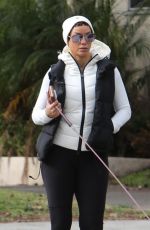 NICOLE MURPHY Out with Her Dog in Beverly Hills 01/07/2023