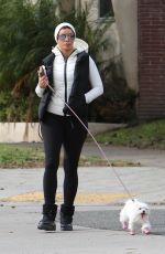 NICOLE MURPHY Out with Her Dog in Beverly Hills 01/07/2023