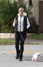 NICOLE MURPHY Out with Her Dog in Beverly Hills 01/07/2023
