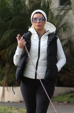NICOLE MURPHY Out with Her Dog in Beverly Hills 01/07/2023