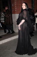 NOAH CYRUS Arrives at Alexandre Vauthier Fashion Show in Paris 01/24/2023