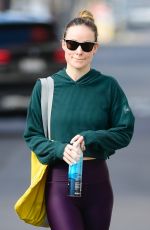 OLIVIA WILDE Heading to Morning Workout in Los Angeles 01/28/2023