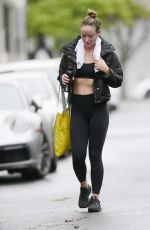OLIVIA WILDE Leaves a Gym in Los Angeles 01/10/2023