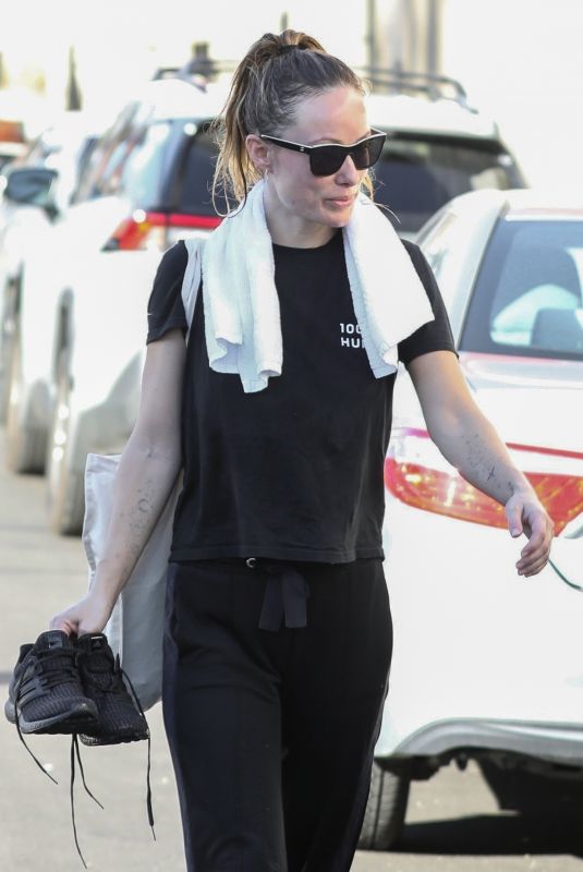 OLIVIA WILDE Leaves Intense Workout Session in Los Angeles 01/18/2023