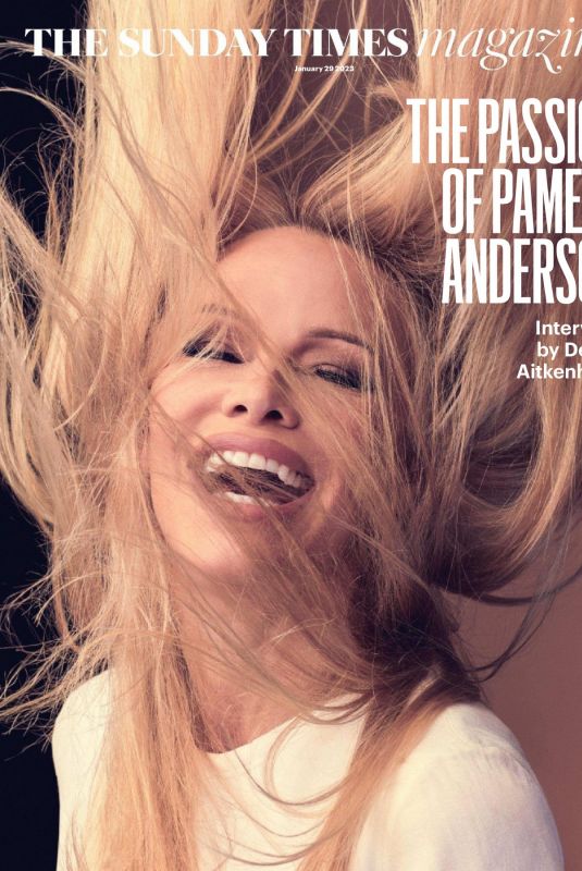 PAMELA ANDERSON in The Sunday Times Magazine, January 2023