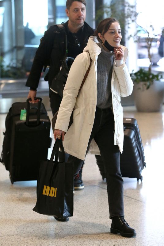 PHOEBE DYNEVOR Arrives at Salt Lake City Airport 01/22/2023
