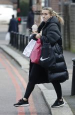 Pregnant DANI DYER Out Shopping in Brentwood High Street in Essex 01/30/2023