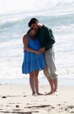 Pregnant GINA RODRIGUEZ and Joe LoCicero Out at a Beach 01/28/2023