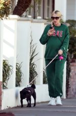 Pregnant HEATHER RAE YOUNG Out with Her Dog in Newport Beach 01/26/2023