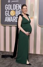 Pregnant HILARY SWANK at 80th Annual Golden Globe Awards in Beverly Hills 01/10/2023