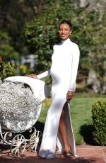 Pregnant JASMINE TOOKES at Her Baby Shower in Los Angeles 01/22/2023