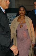 Pregnant KEKE PALMER Arrives at Whitby Hotel in New York 01/04/2023