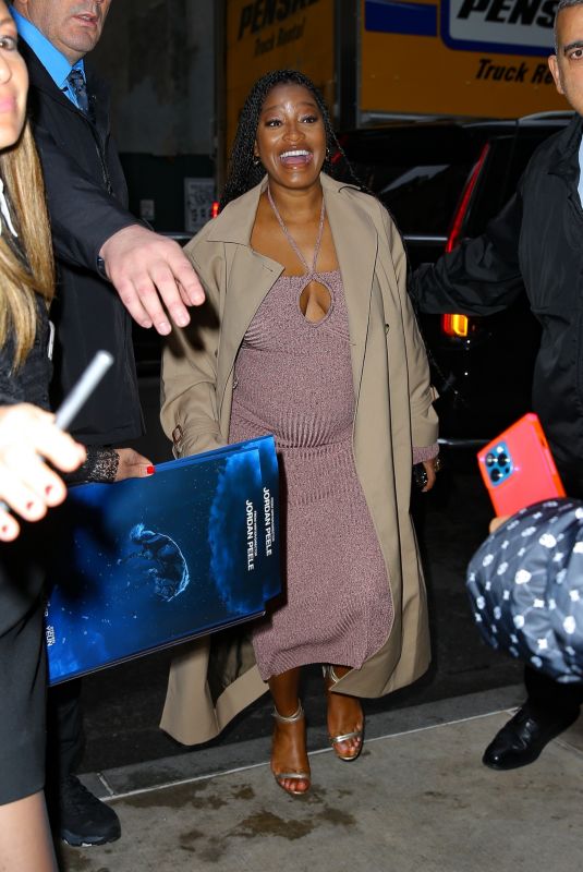 Pregnant KEKE PALMER Arrives at Whitby Hotel in New York 01/04/2023