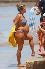 Pregnant RENEE BARGH in Bikini at a Beach in Sydney 01/15/2023