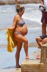 Pregnant RENEE BARGH in Bikini at a Beach in Sydney 01/15/2023