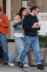 Pregnant RUMER WILLIS and Derek Richard Thomas Out for Lunch at Robata Jinya in Los Angeles 01/21/2023