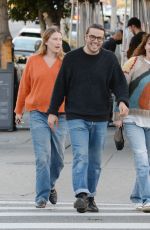 Pregnant RUMER WILLIS and Derek Richard Thomas Out for Lunch at Robata Jinya in Los Angeles 01/21/2023