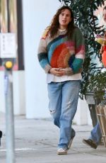 Pregnant RUMER WILLIS and Derek Richard Thomas Out for Lunch at Robata Jinya in Los Angeles 01/21/2023