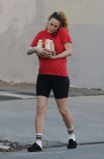 Pregnant RUMER WILLIS Out for Juice in Los Angeles 01/27/2023